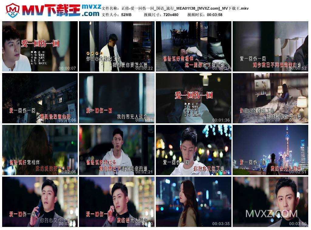 正伟-爱一回伤一回_国语_流行_MEA01138